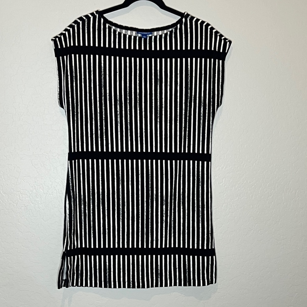 Marimekko for Target Black and Beige Striped Dress size Small